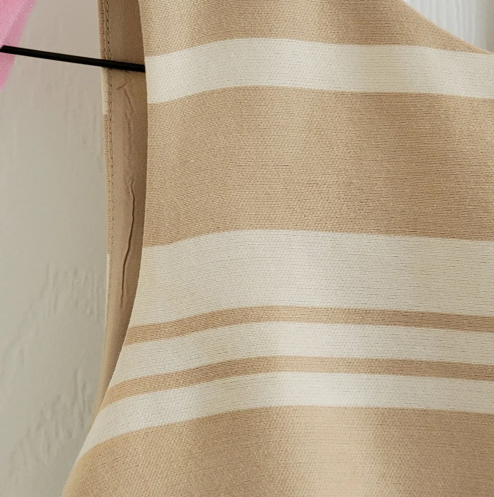 Banana Republic Tan and Cream Striped Boatneck Shift Dress, Size 2 - Picture 16 of 16